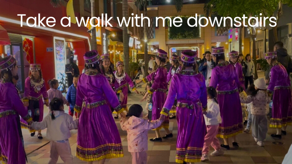 Take a walk with me downstairs