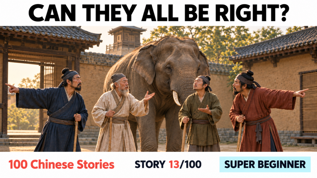 Story13 One elephant, four answers