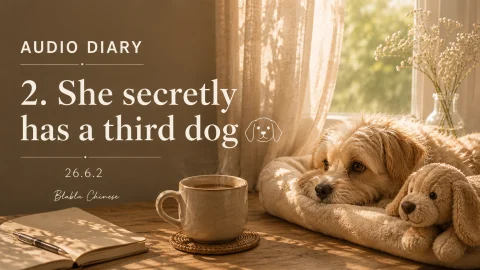 🎧2. She secretly has a third dog🐶